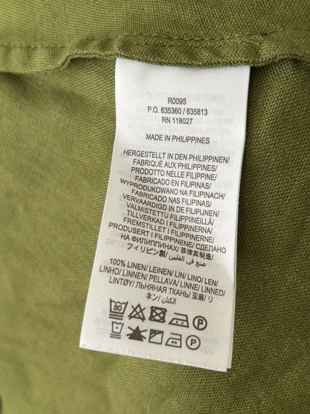 Boden 100% Linen Olive Green Maxi Skirt - Picture 14 of 16